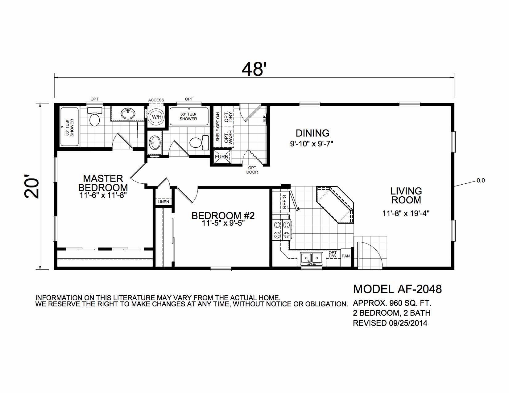 Homes Direct Modular Homes - Model AF2048 - Floorplan