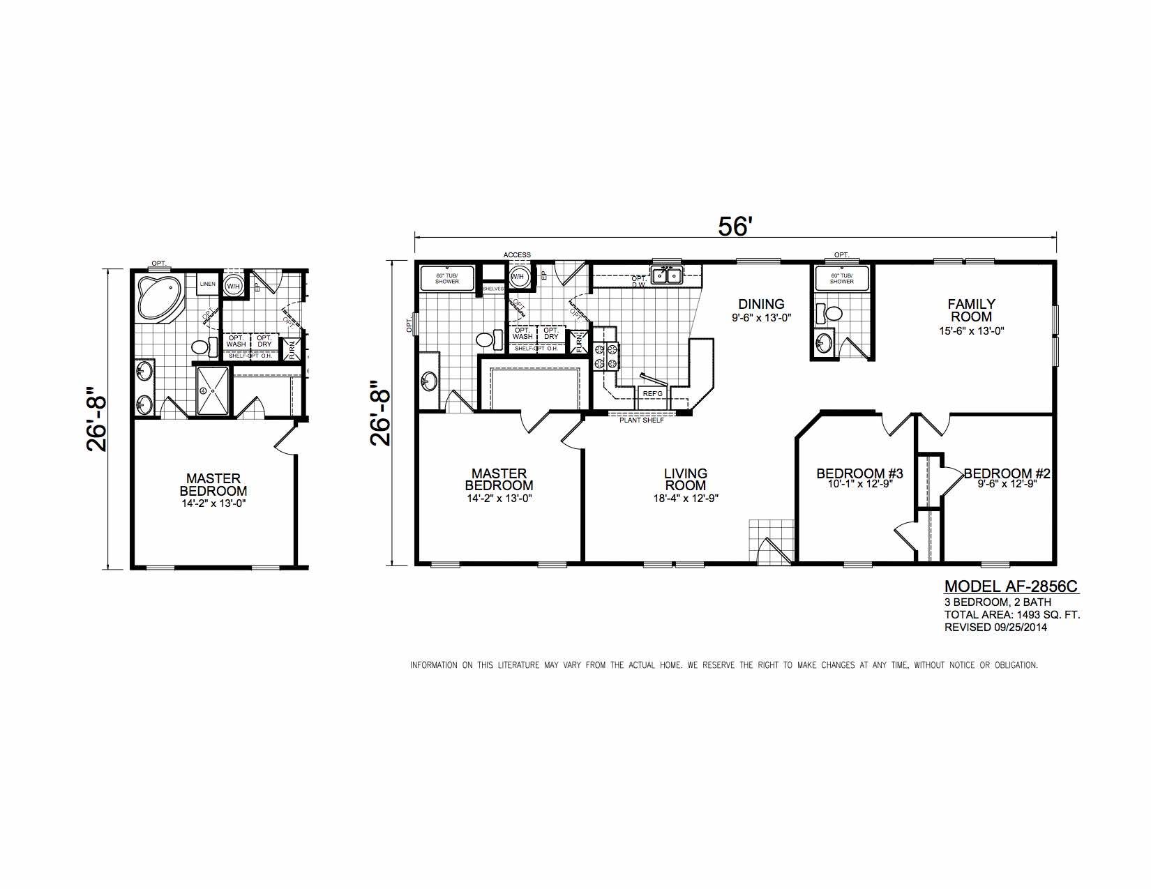 Homes Direct Modular Homes - Model AF2856C - Floorplan