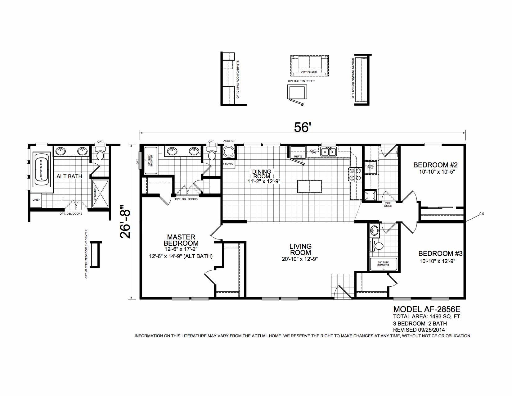 Homes Direct Modular Homes - Model AF2856E - Floorplan