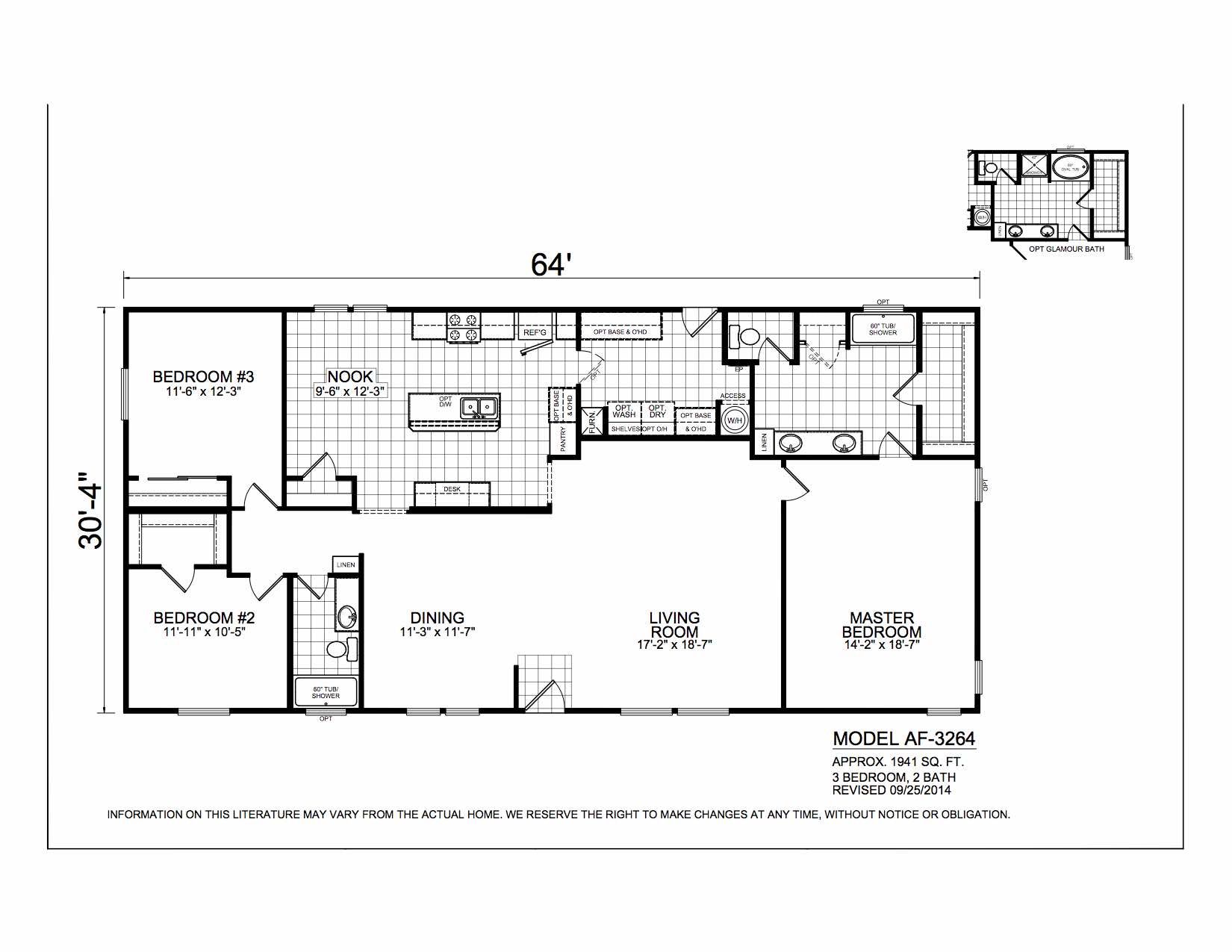 Homes Direct Modular Homes - Model AF3264 - Floorplan