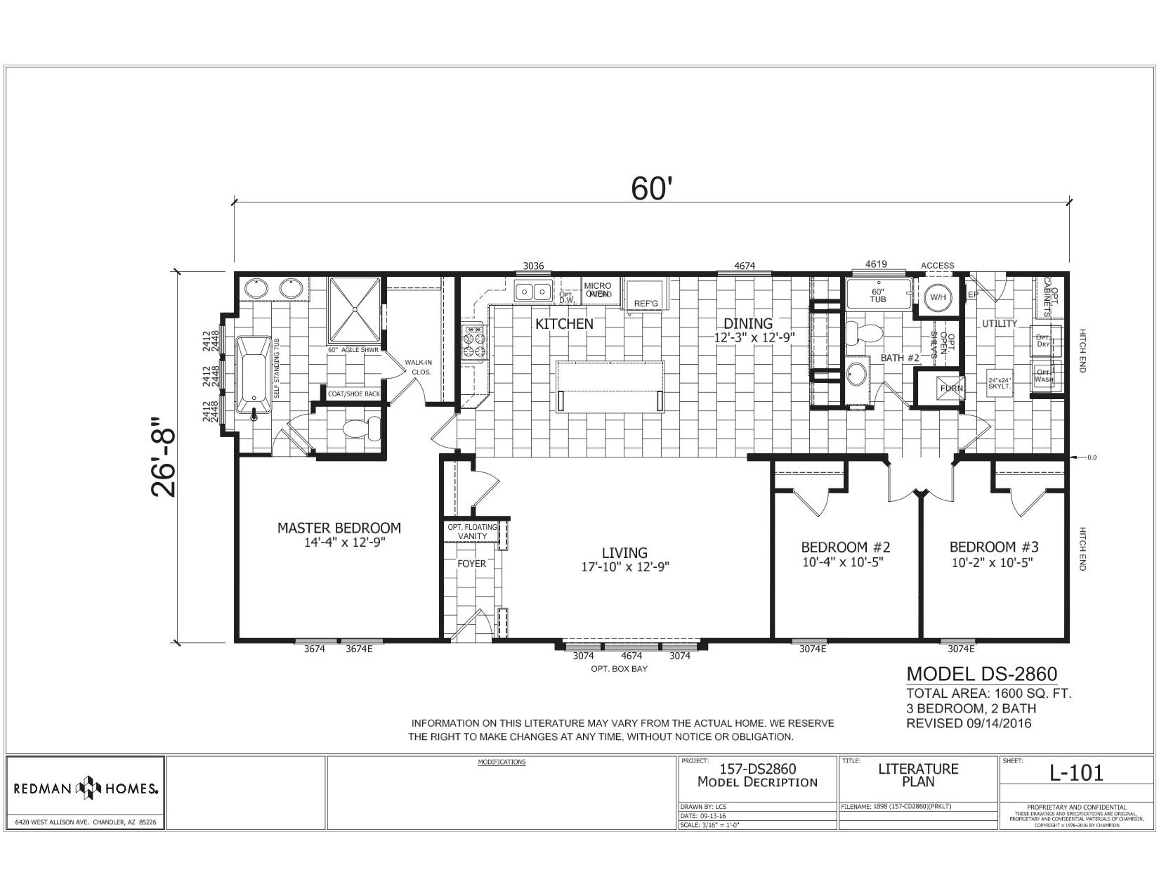 Homes Direct Modular Homes - Model AF2860CD - Floorplan
