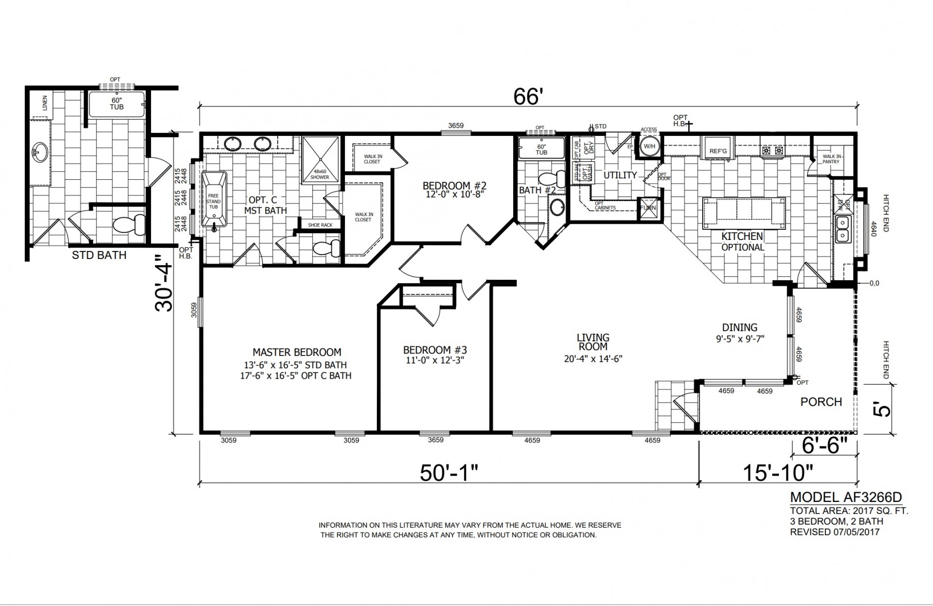 Homes Direct Modular Homes - Model AF3262 - Floorplan