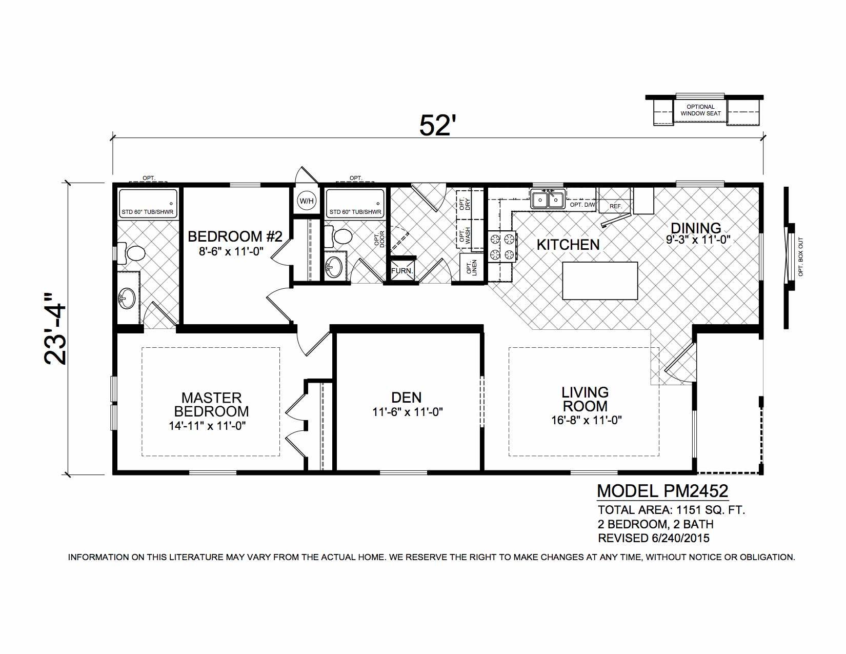 Homes Direct Modular Homes - Model PM2452 - Floorplan