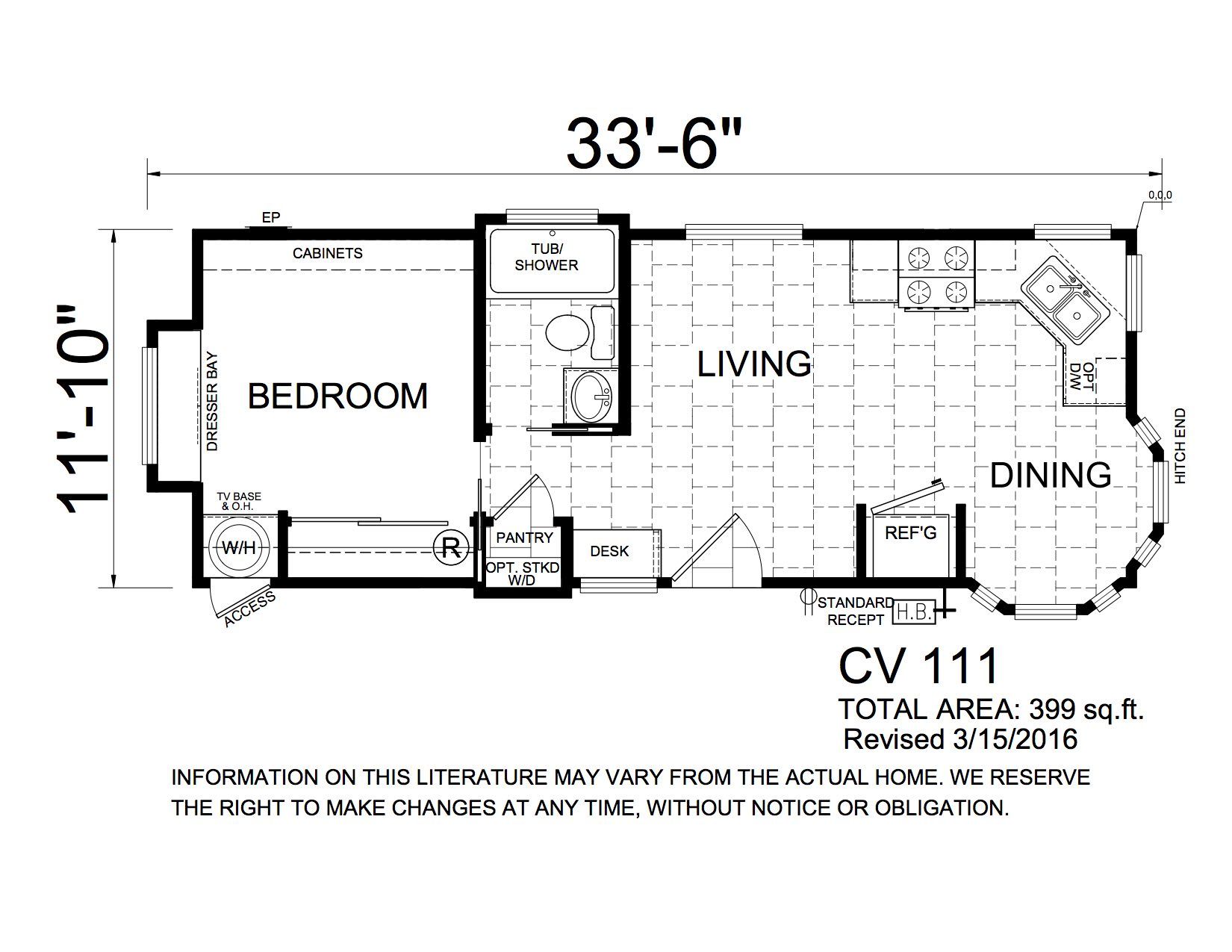 Homes Direct Modular Homes - Model DV107 - Floorplan