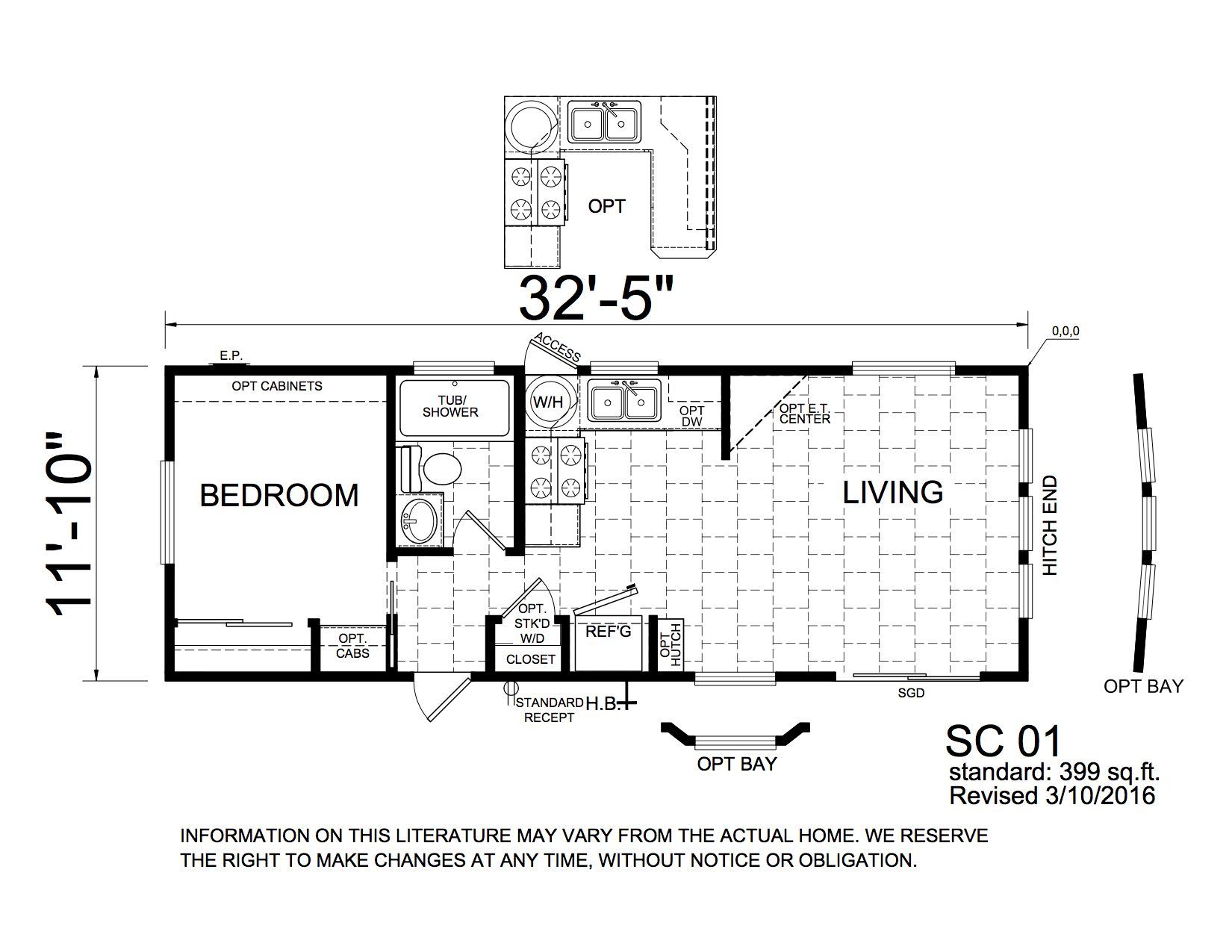 Homes Direct Modular Homes - Model SC1 - Floorplan