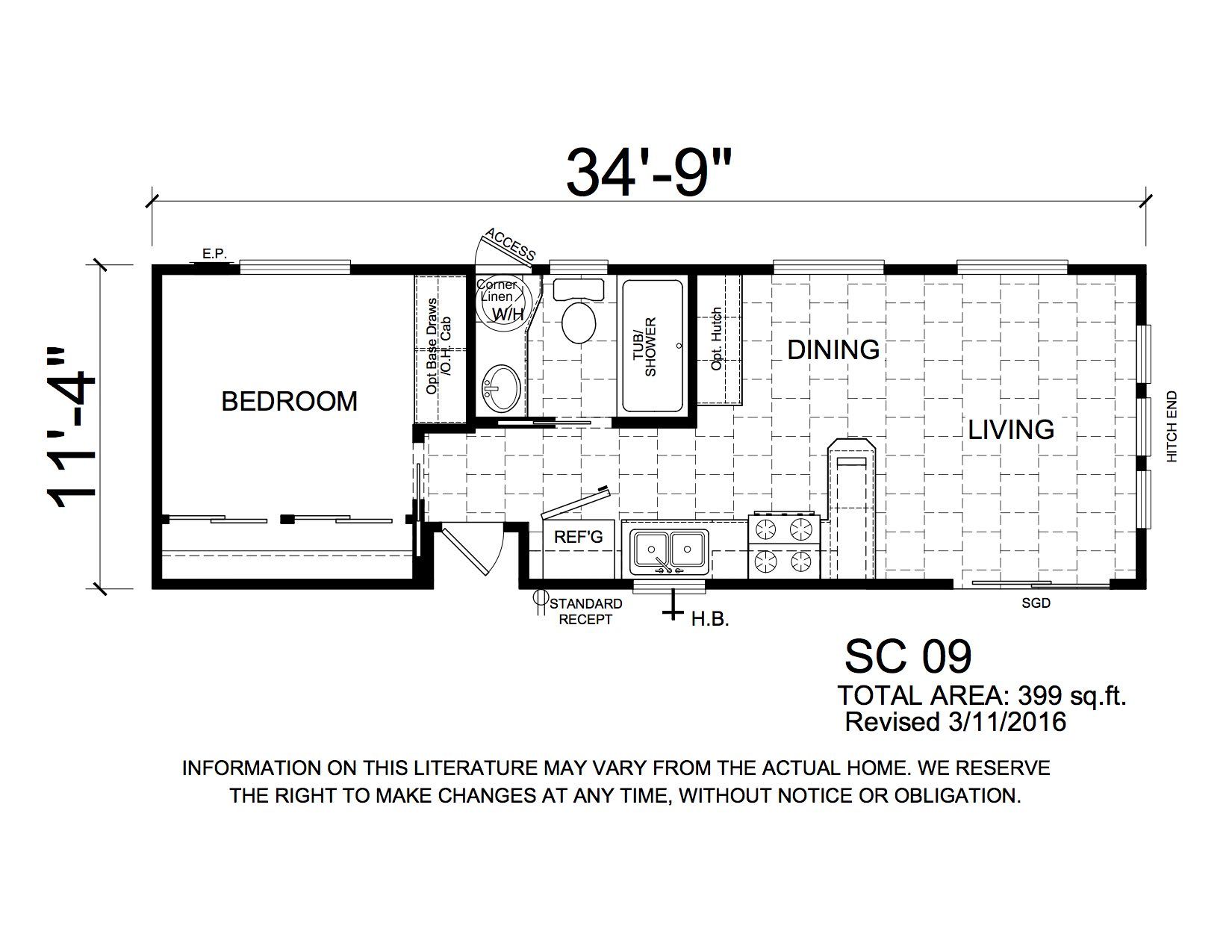 Homes Direct Modular Homes - Model SC9 - Floorplan