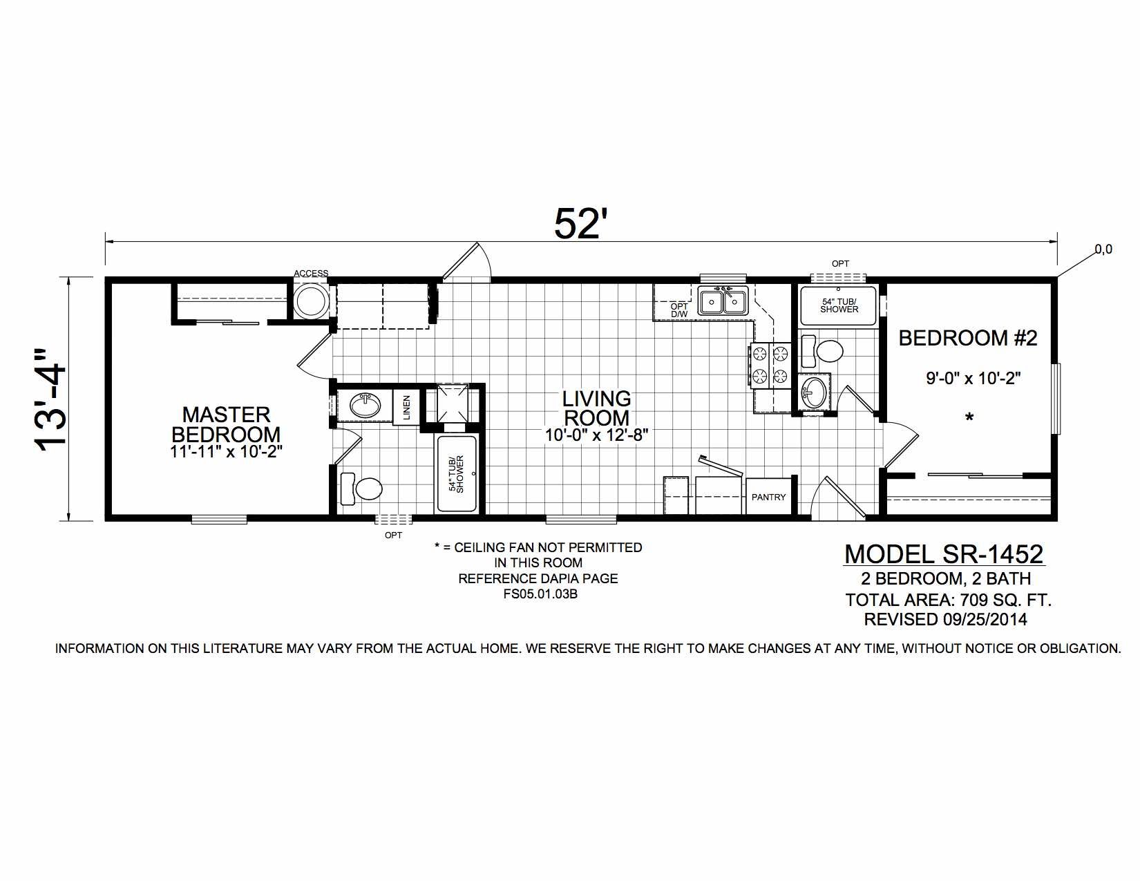 Homes Direct Modular Homes - Model SR1452 - Floorplan