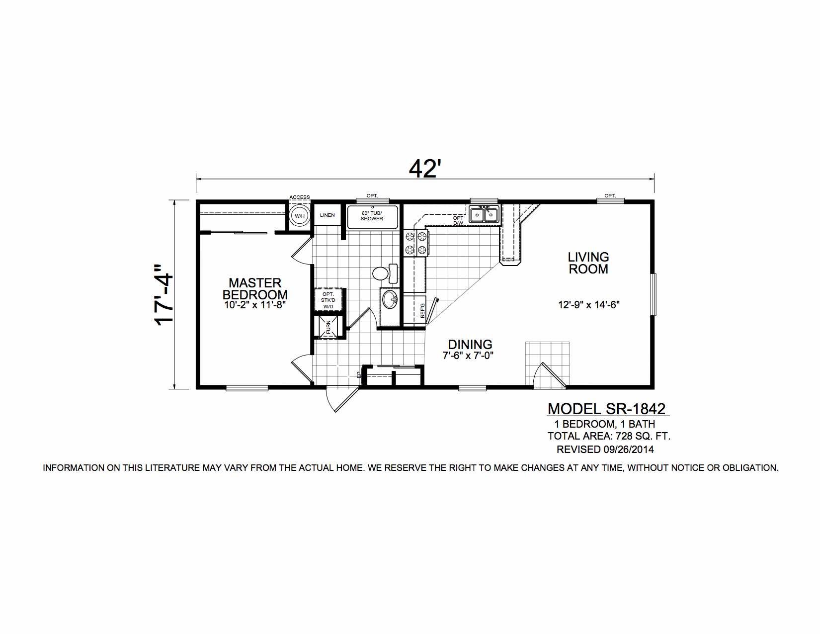 Homes Direct Modular Homes - Model SR1842 - Floorplan