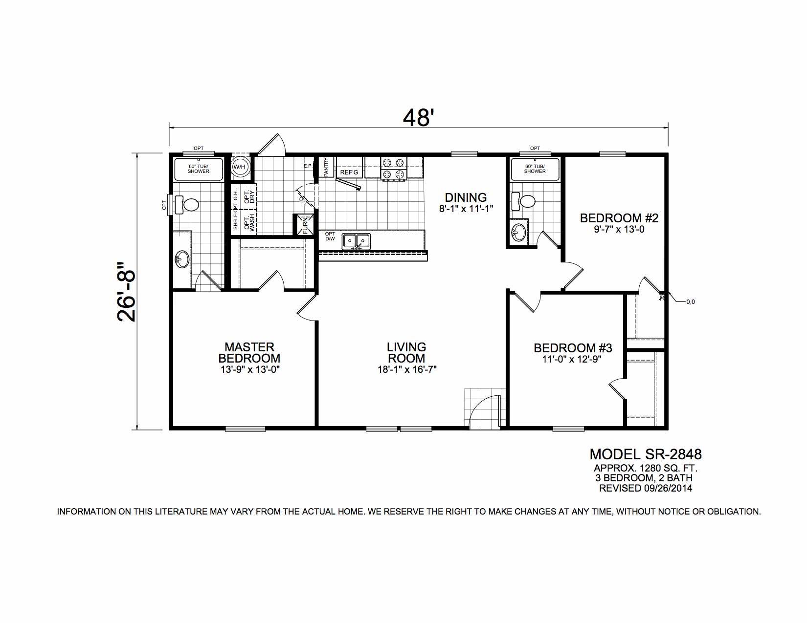 Homes Direct Modular Homes - Model SR2848 - Floorplan