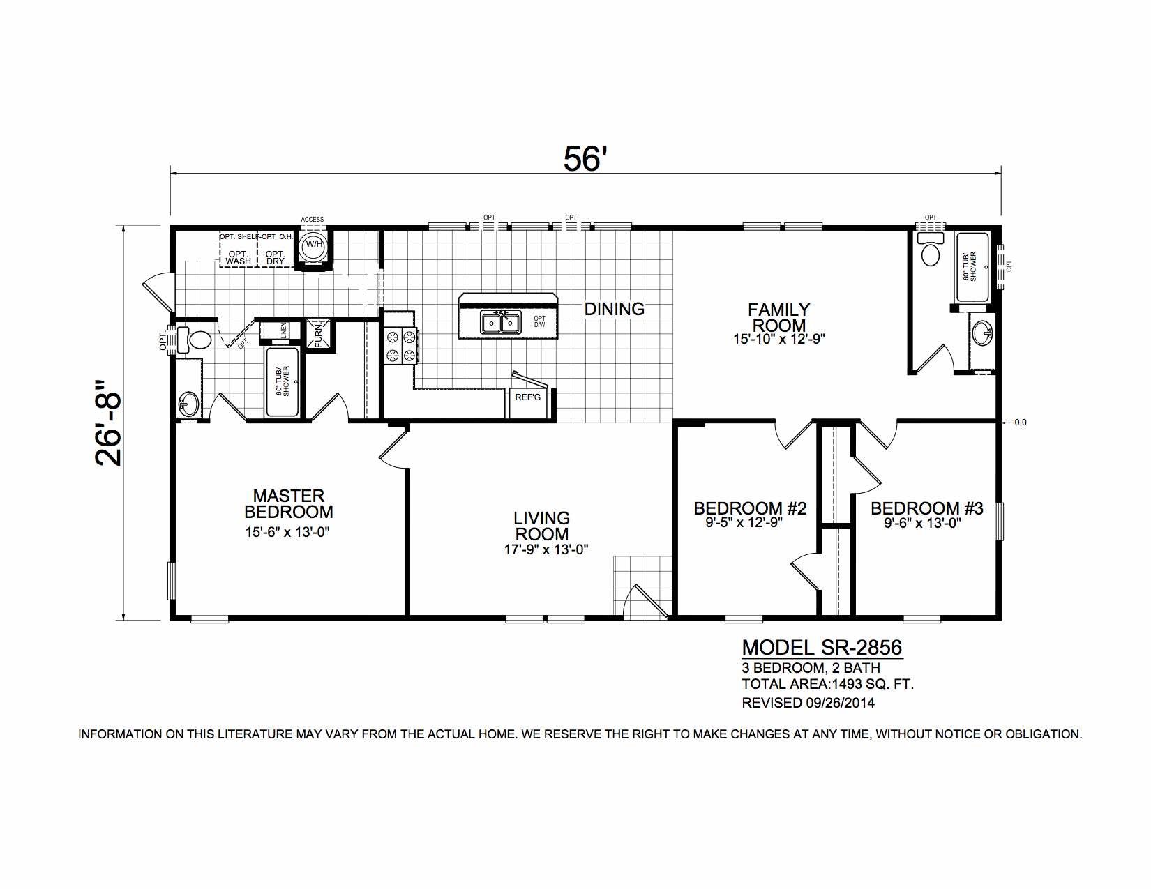 Homes Direct Modular Homes - Model SR2856 - Floorplan
