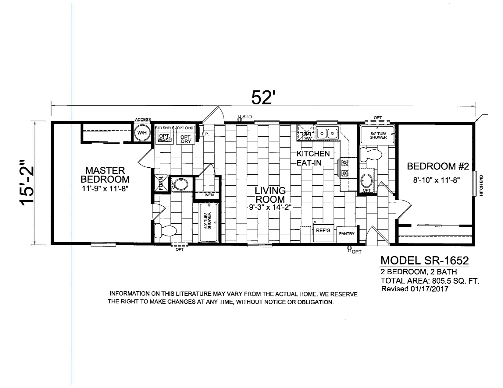 Champion Arizona 2 Bedroom Manufactured Home Strawberry