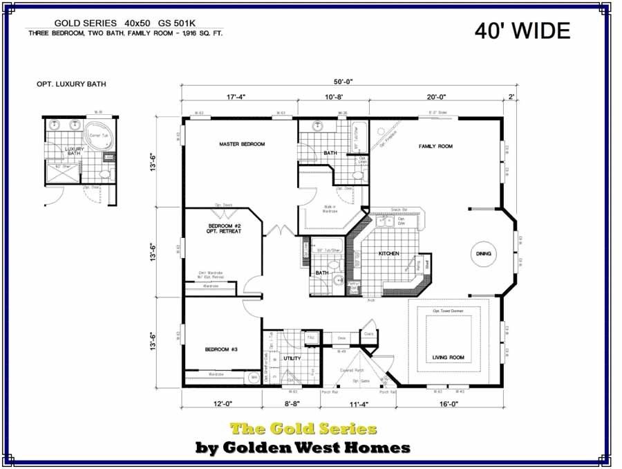 Homes Direct Modular Homes - Model GS501K - Floorplan