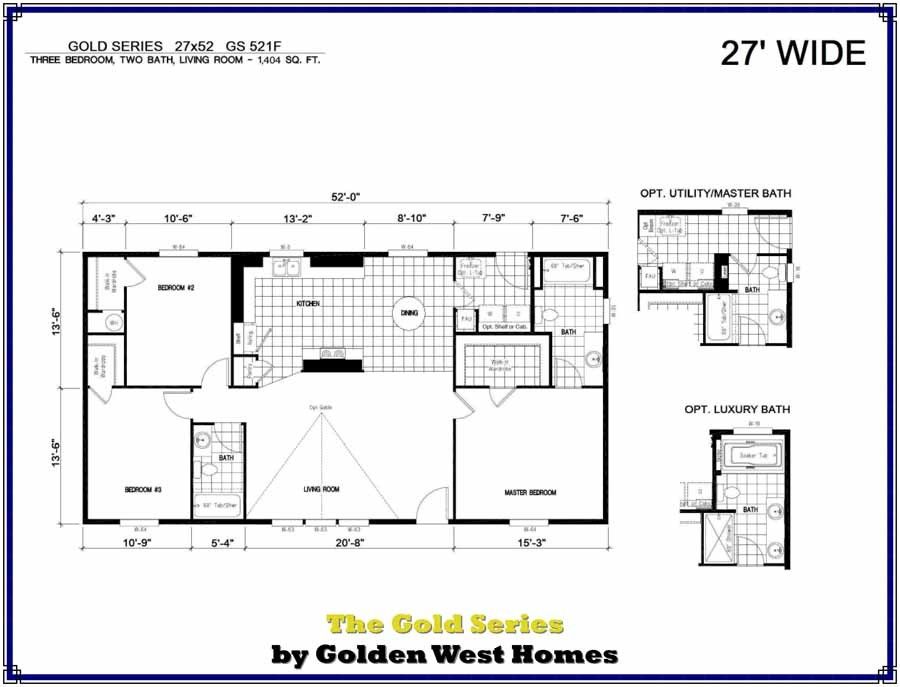 Homes Direct Modular Homes - Model GS521F - Floorplan