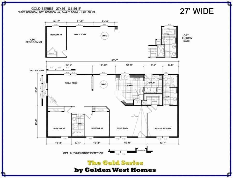 Homes Direct Modular Homes - Model GS561F - Floorplan