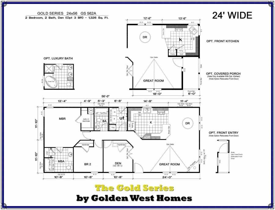 Homes Direct Modular Homes - Model GS562A - Floorplan