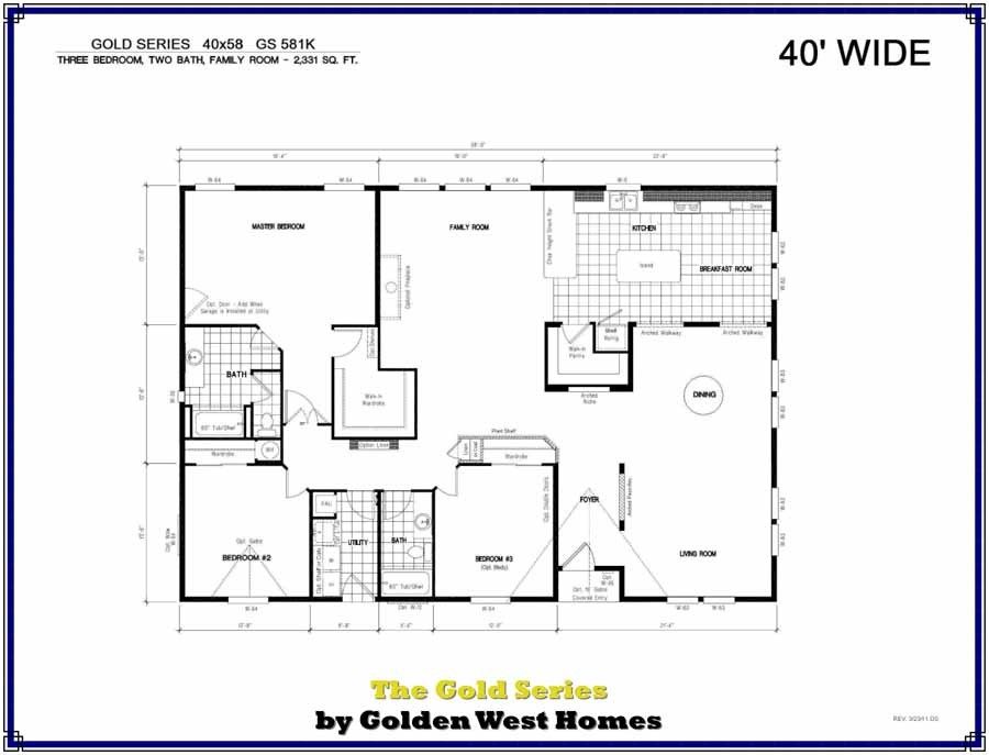 Homes Direct Modular Homes - Model GS581K - Floorplan