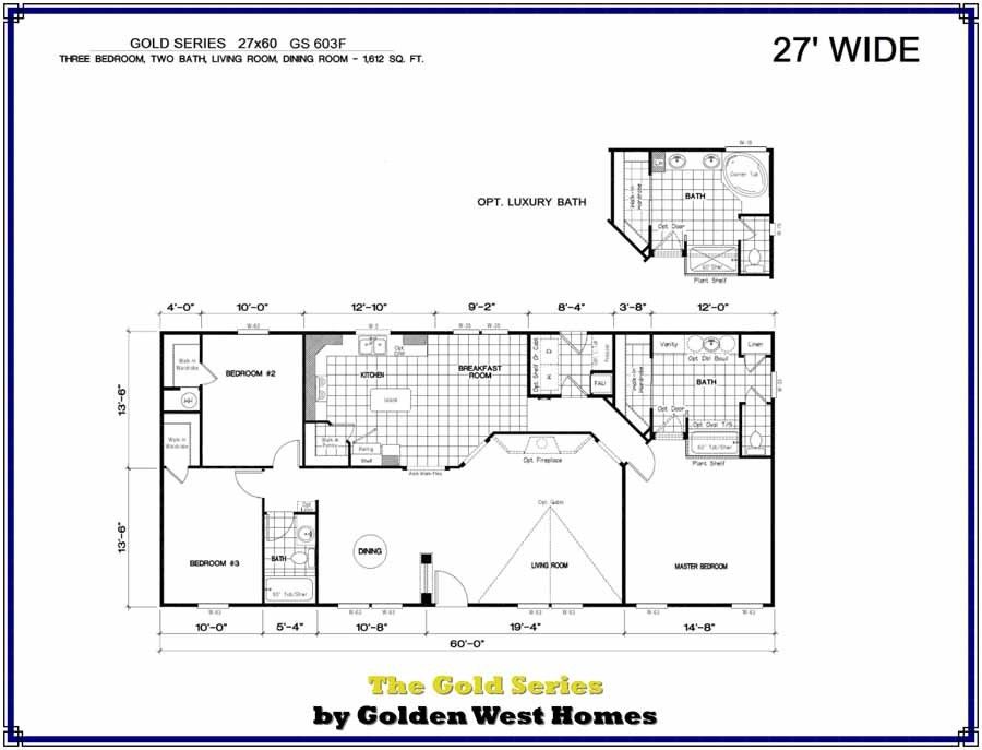 Homes Direct Modular Homes - Model GS603F - Floorplan
