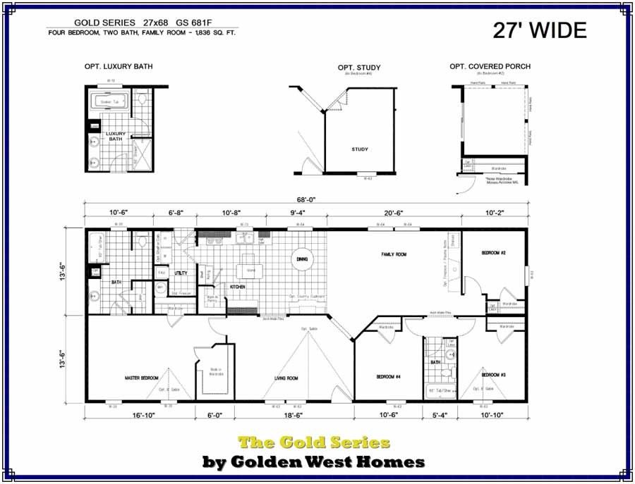 Homes Direct Modular Homes - Model GS681F - Floorplan