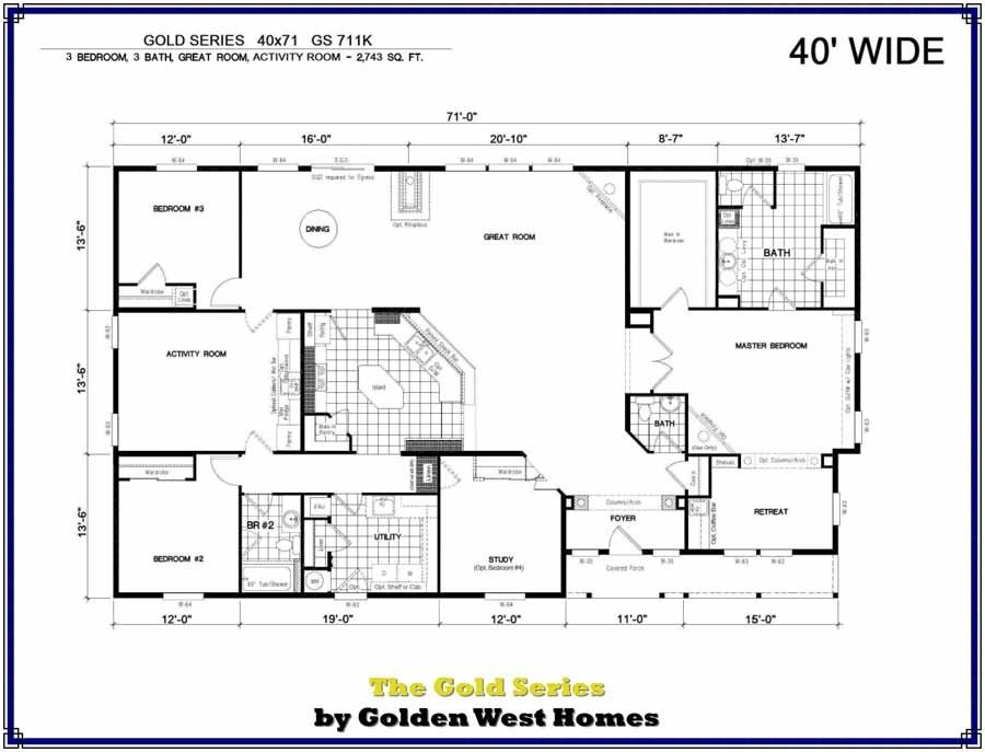 Homes Direct Modular Homes - Model GS711K - Floorplan