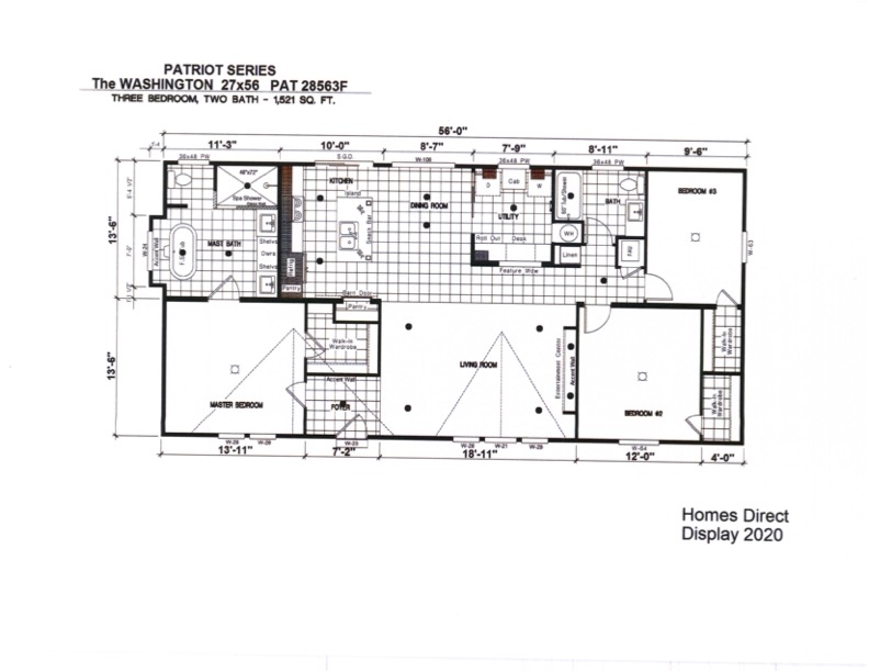 Homes Direct Modular Homes - Model PAT28563F - Floorplan