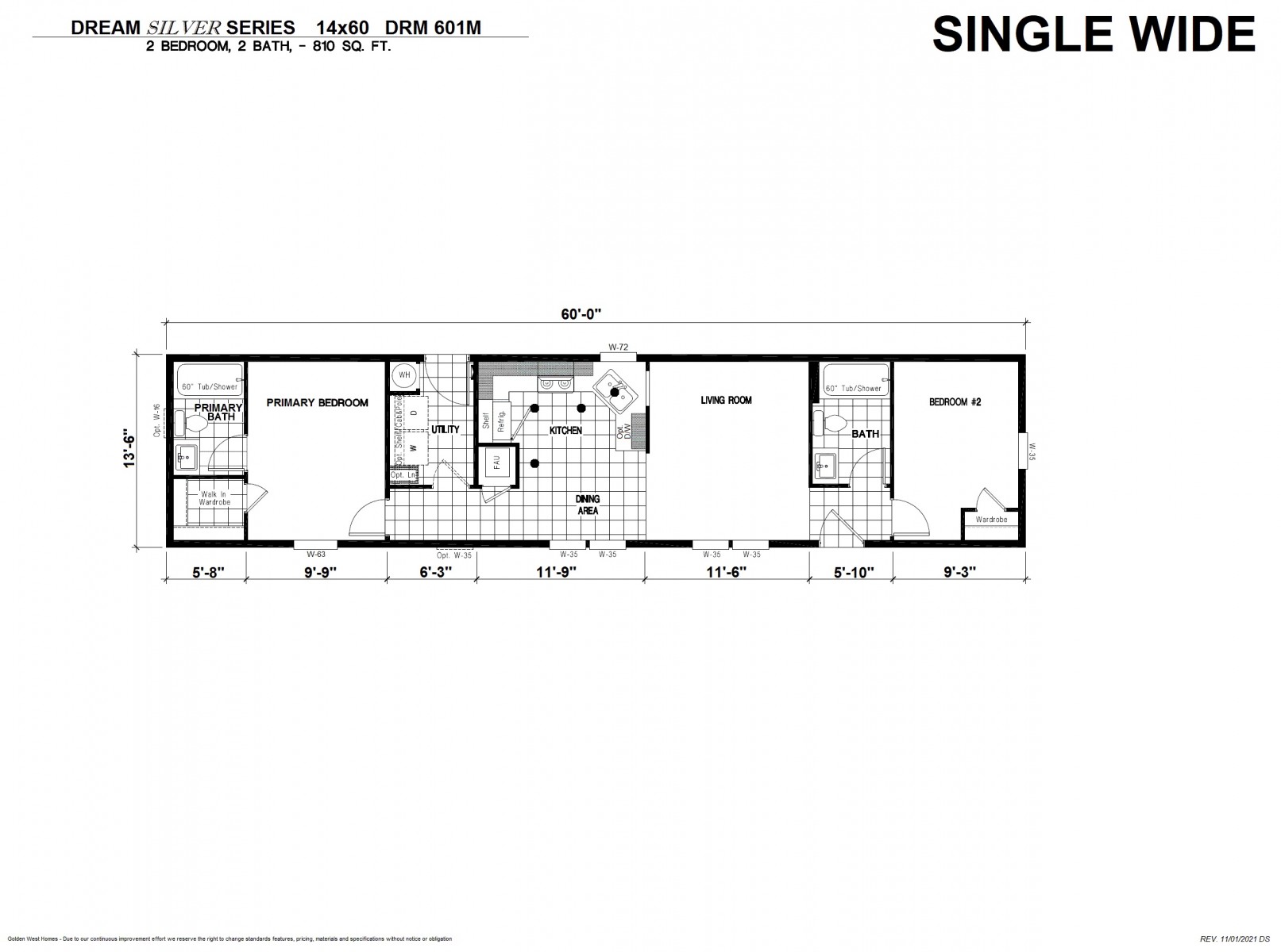 Homes Direct Modular Homes - Model DRM601M - Floorplan