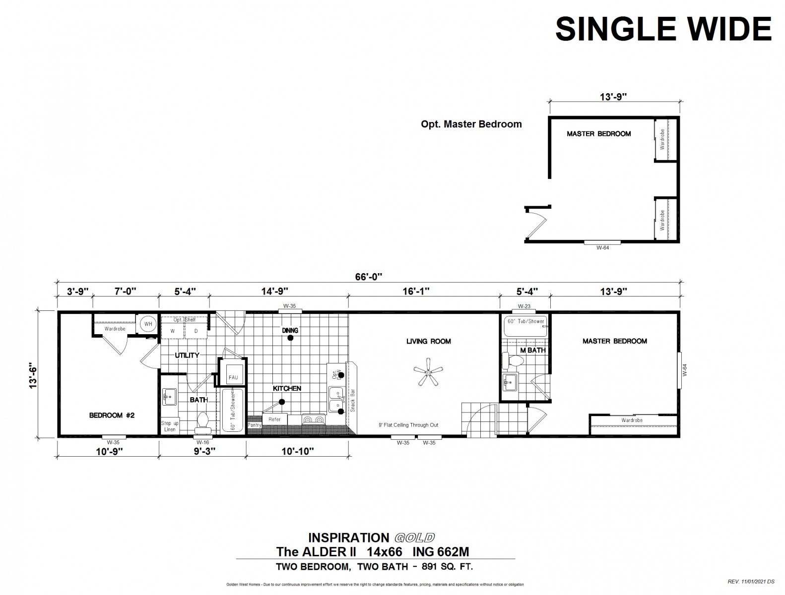 Homes Direct Modular Homes - Model ING662M - Floorplan