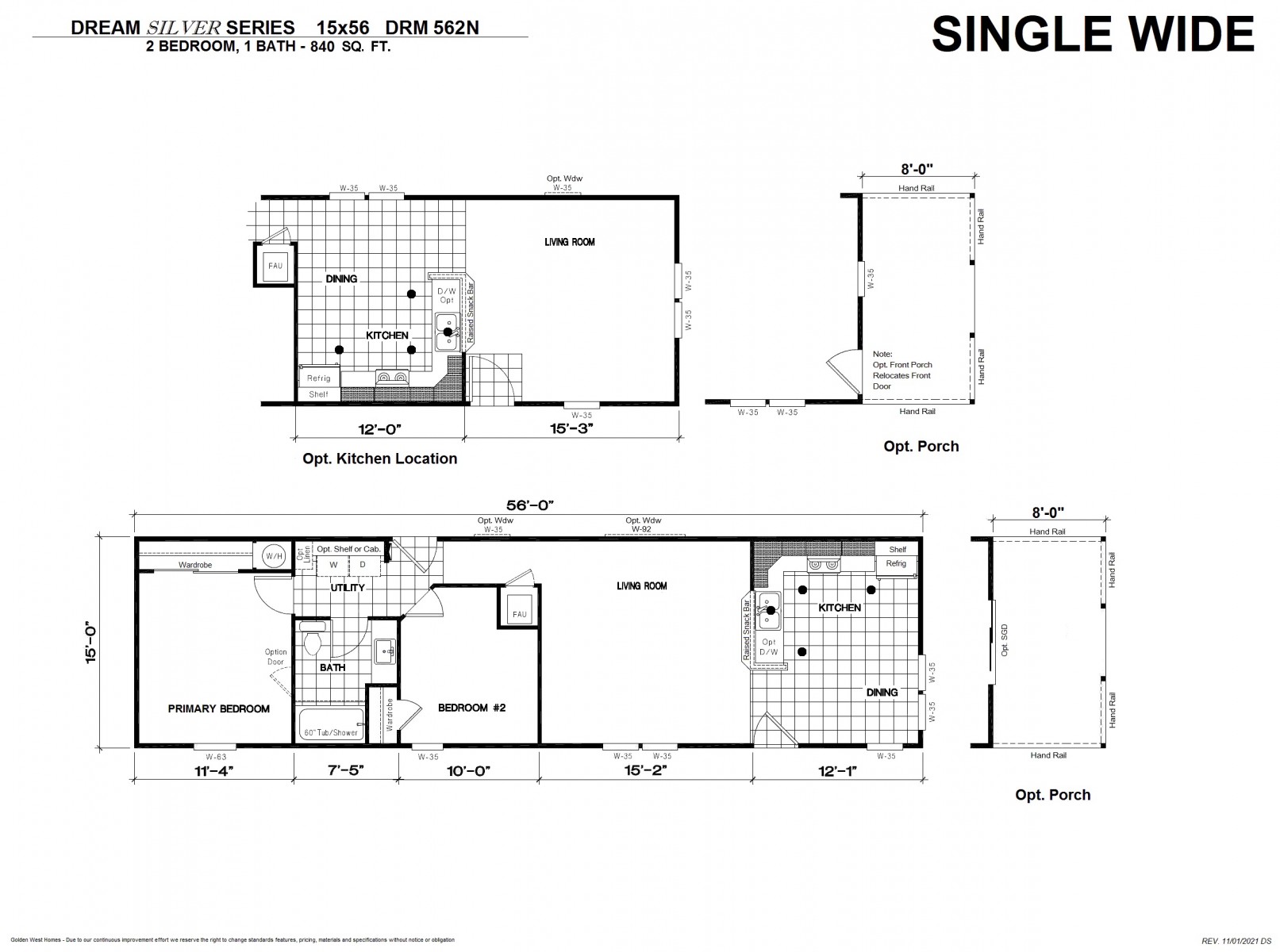 Homes Direct Modular Homes - Model DRM562N - Floorplan