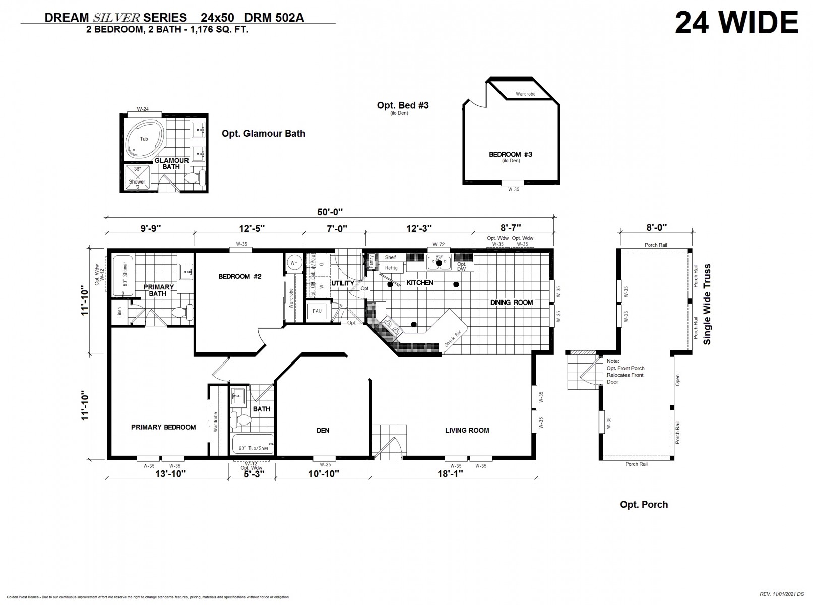 Homes Direct Modular Homes - Model DRM502A - Floorplan