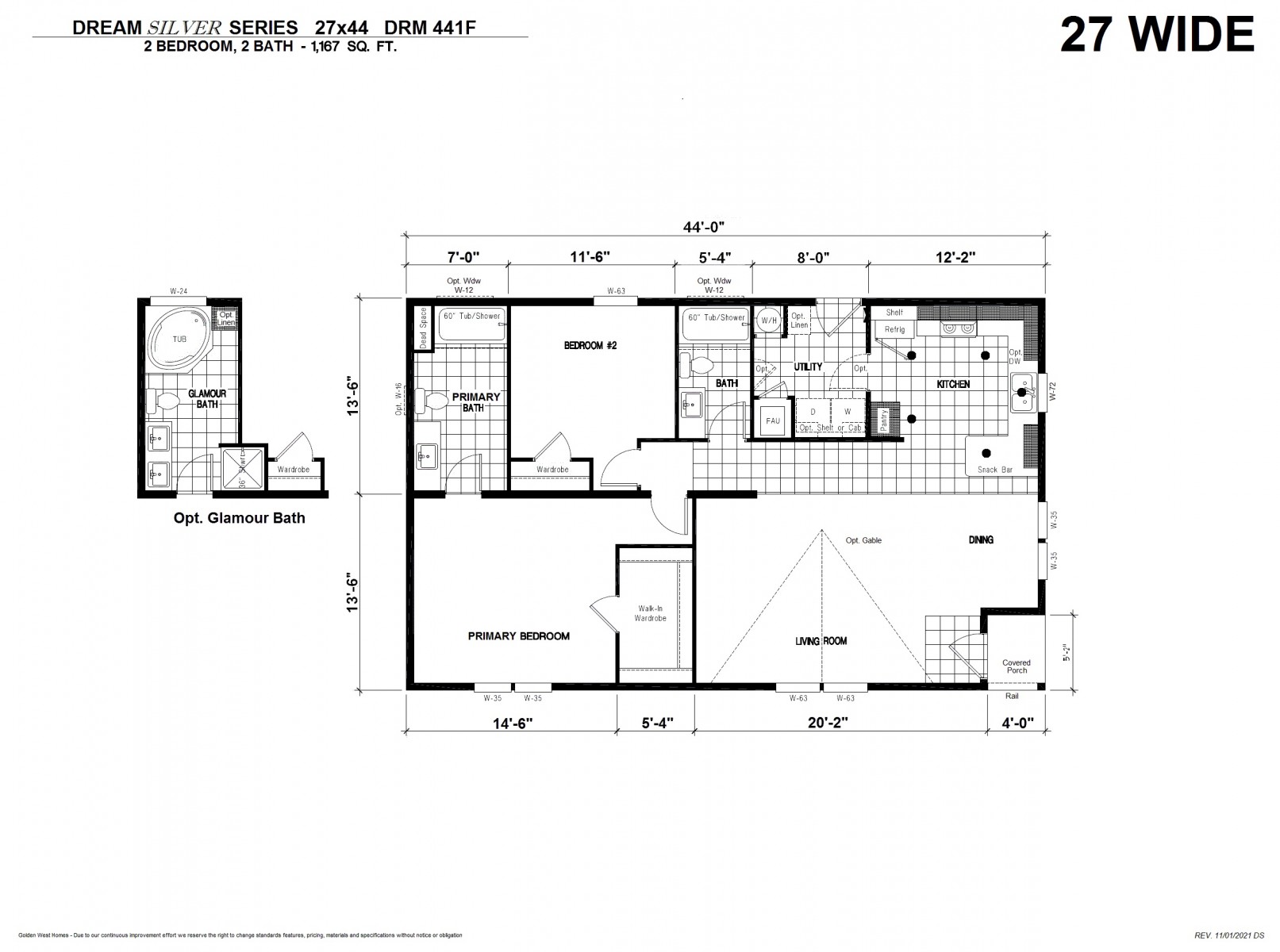Homes Direct Modular Homes - Model DRM441F - Floorplan