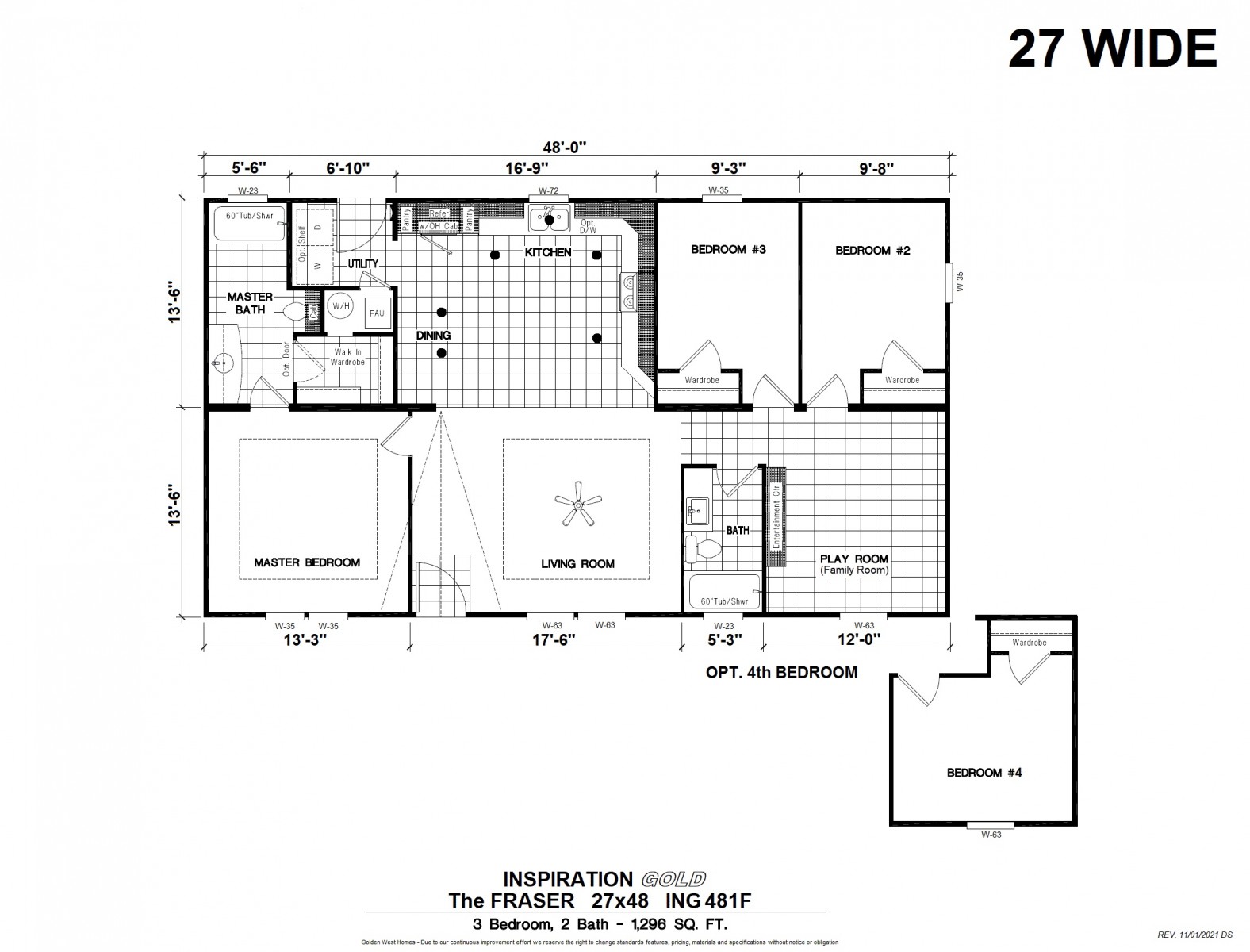 Homes Direct Modular Homes - Model ING481F - Floorplan