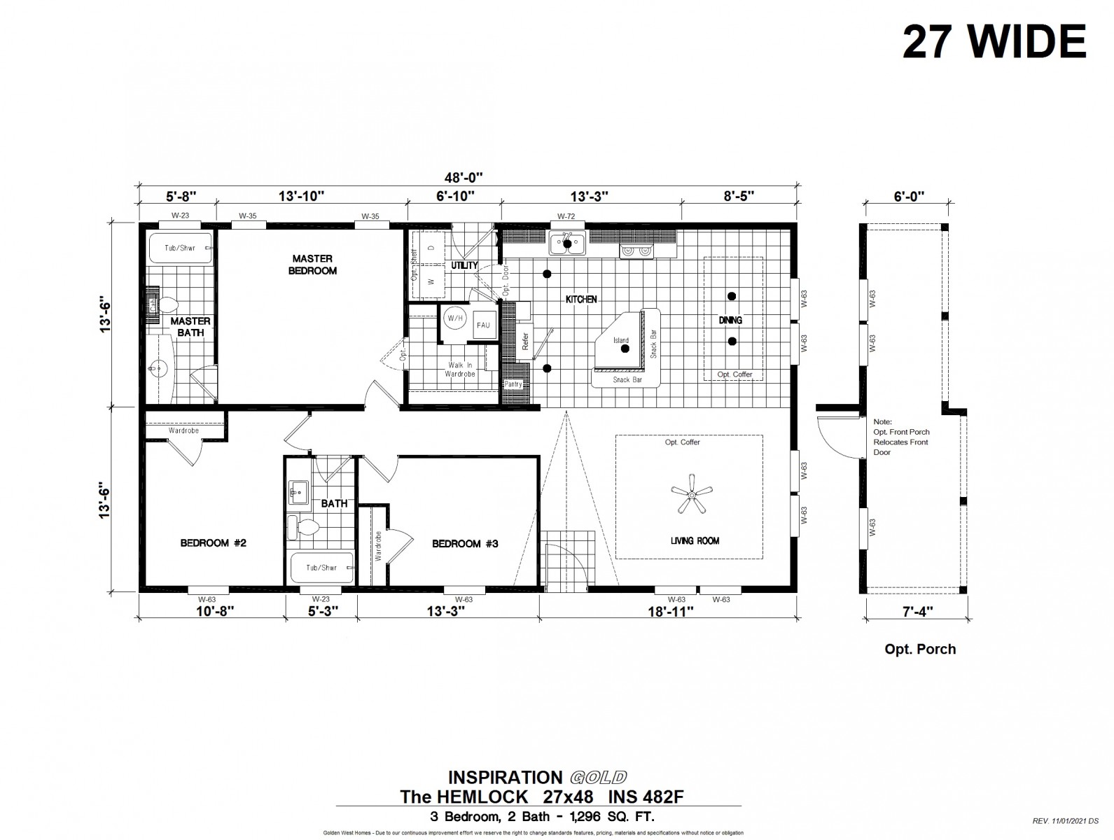Homes Direct Modular Homes - Model ING482F - Floorplan
