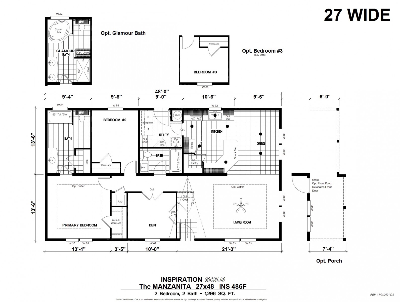 Homes Direct Modular Homes - Model ING486F - Floorplan