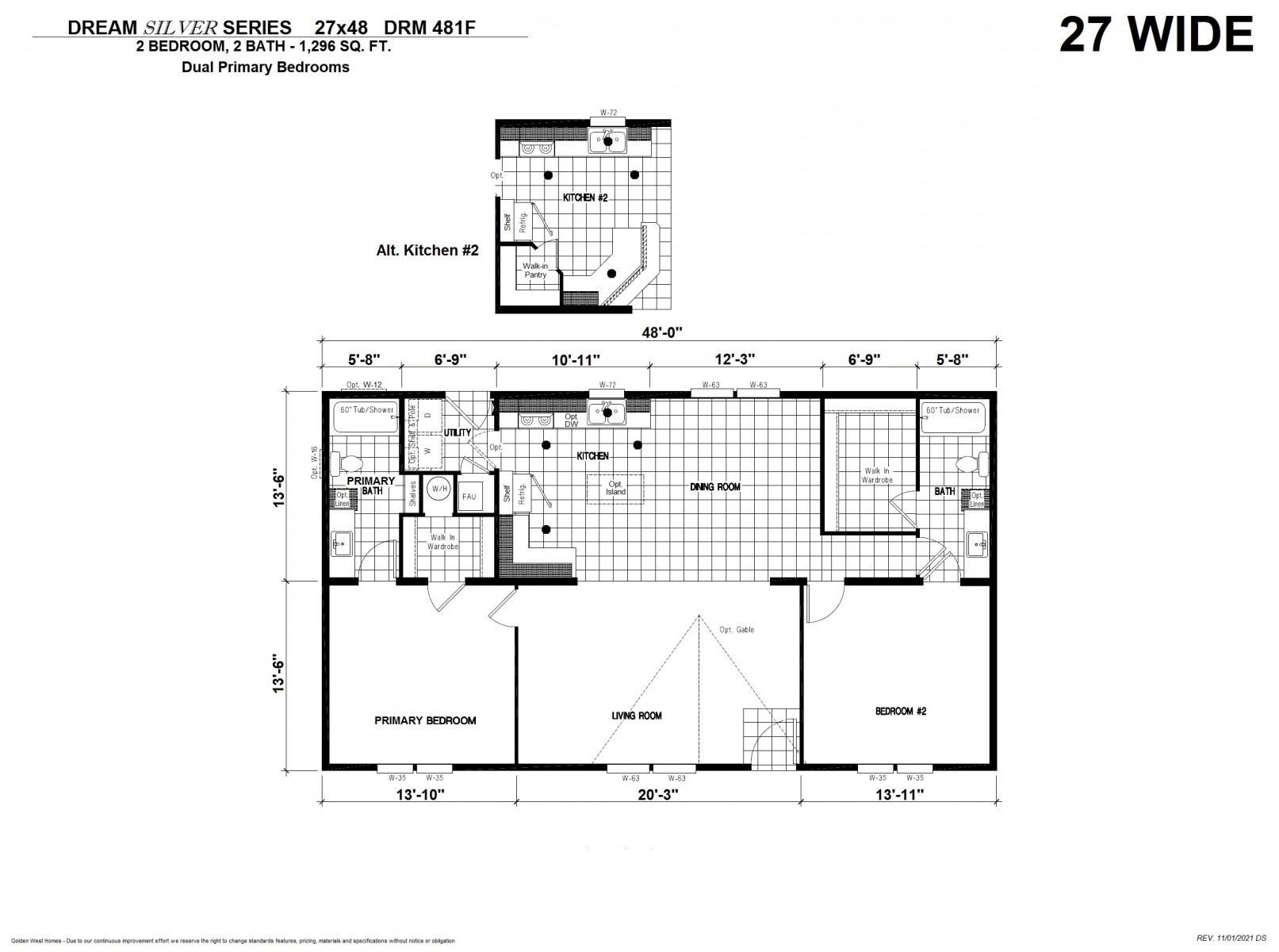 Homes Direct Modular Homes - Model DRM481F - Floorplan