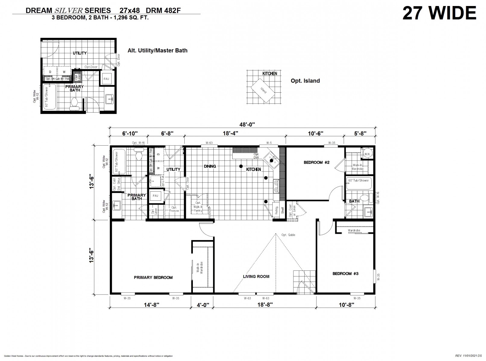 Homes Direct Modular Homes - Model DRM482F - Floorplan