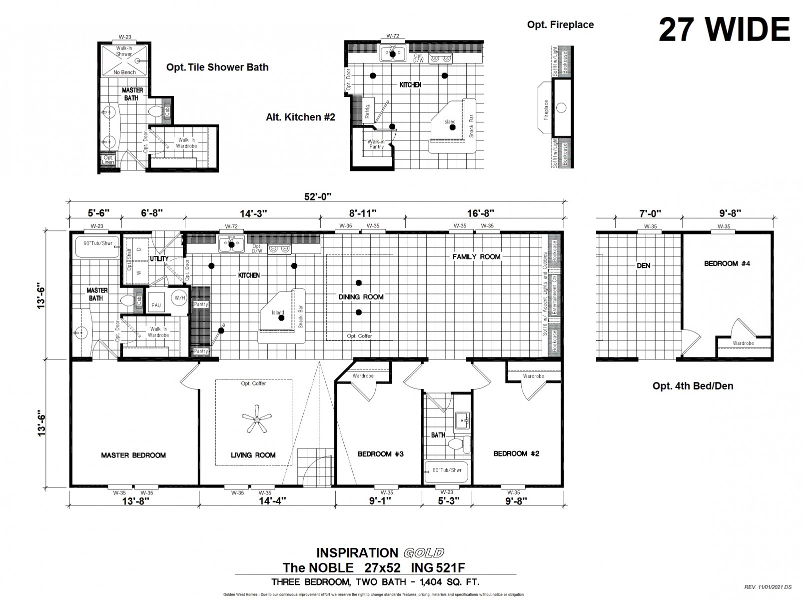 Homes Direct Modular Homes - Model ING521F - Floorplan