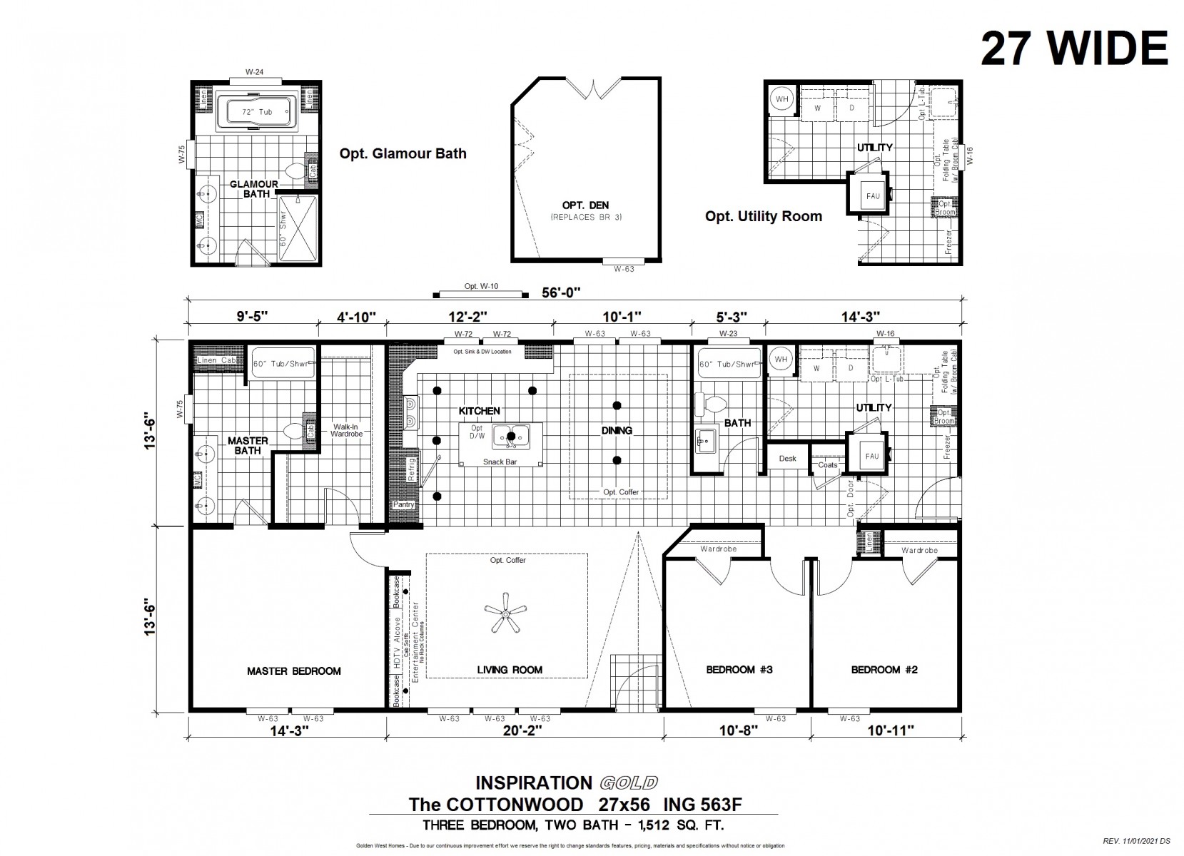 Homes Direct Modular Homes - Model ING563F - Floorplan