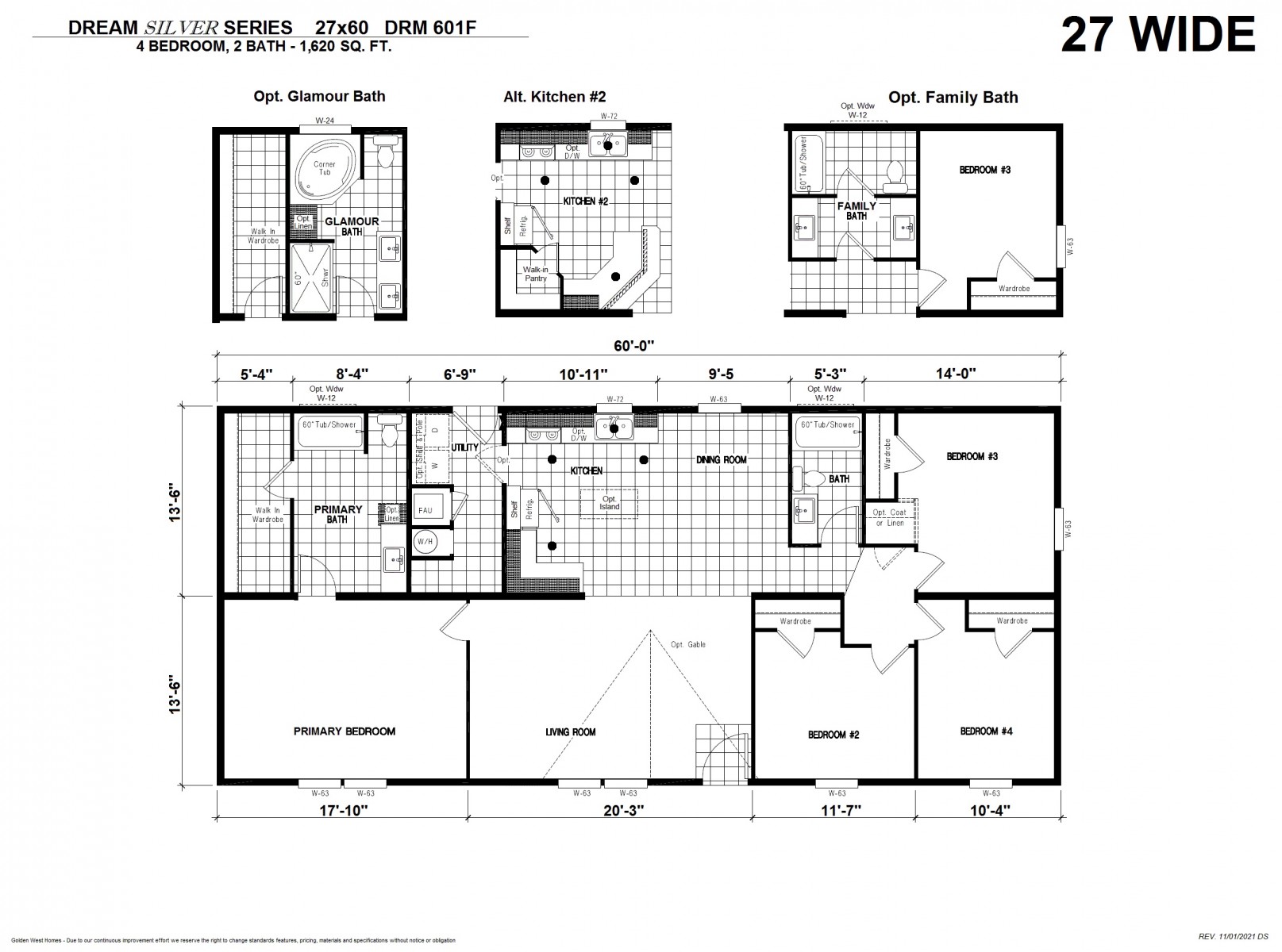 Homes Direct Modular Homes - Model DRM601F - Floorplan
