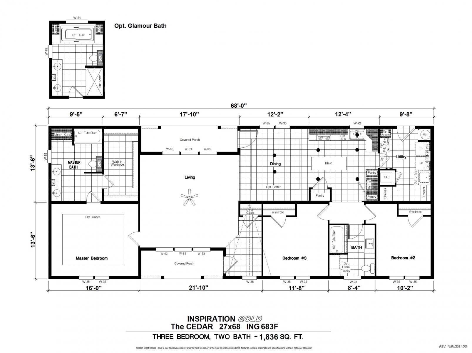 Homes Direct Modular Homes - Model ING683F - Floorplan