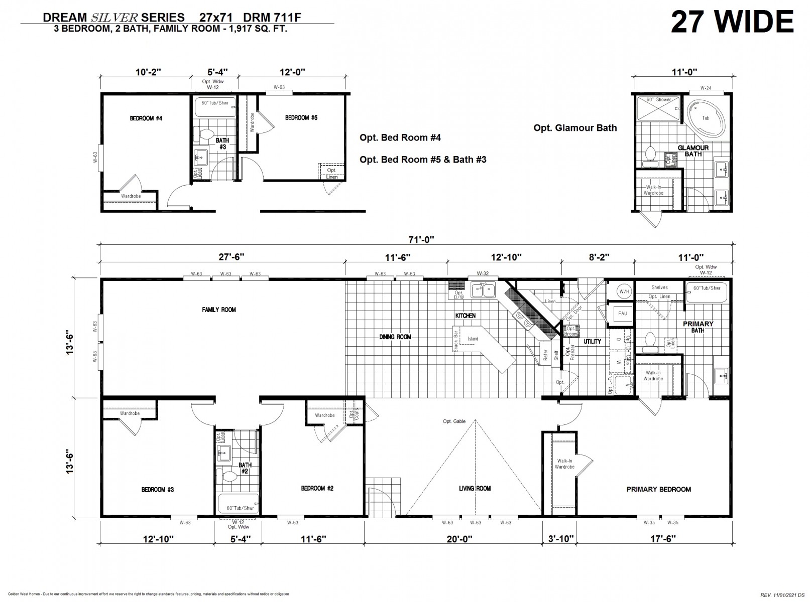 Homes Direct Modular Homes - Model DRM711F - Floorplan