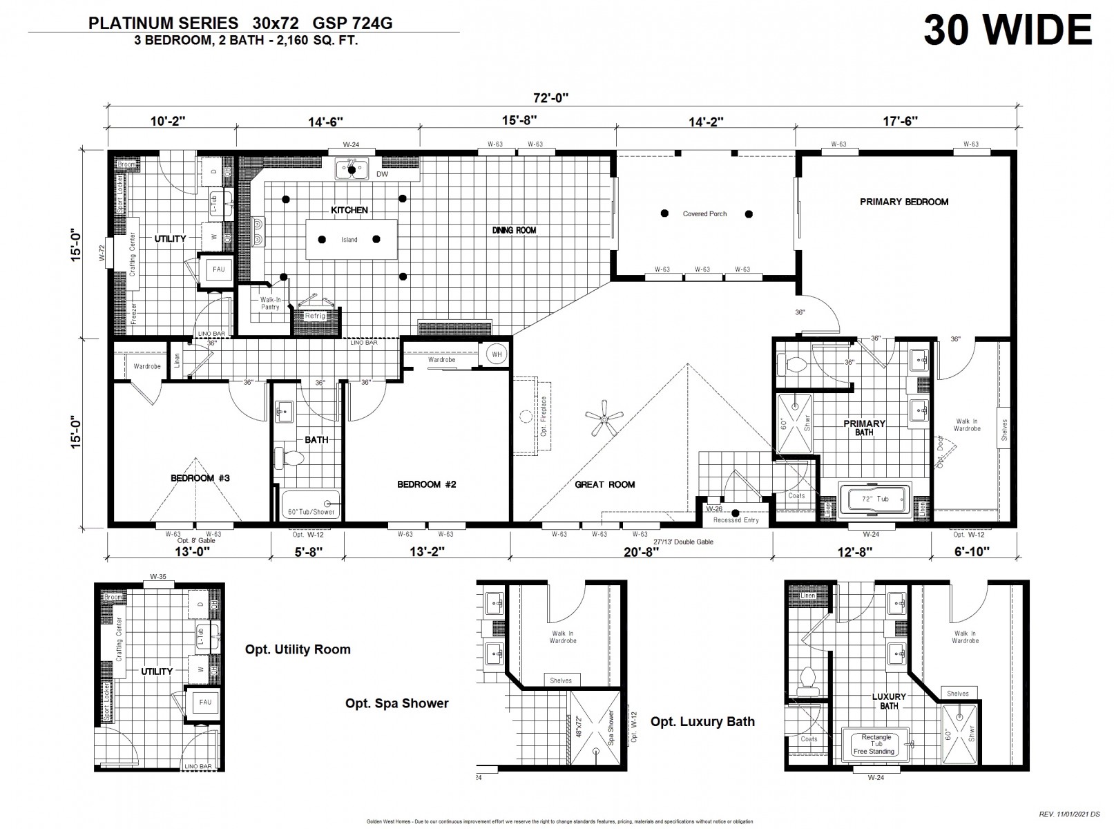 Homes Direct Modular Homes - Model GSP724G - Floorplan