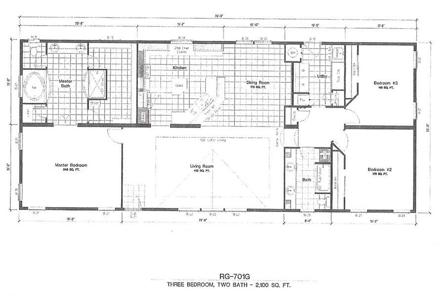 Homes Direct Modular Homes - Model RG701G - Floorplan