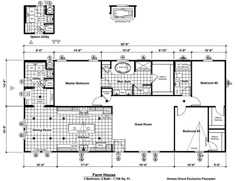 Homes Direct Modular Homes - Model IH621S - Floorplan