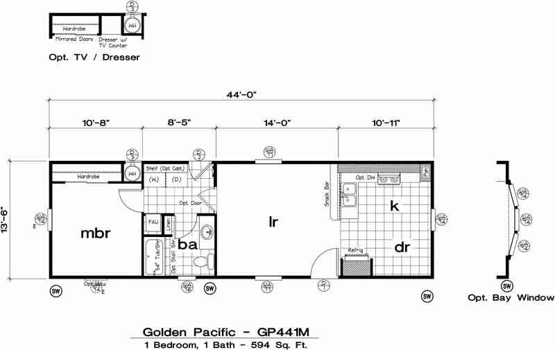 Modular Homes Oregon >> Golden West (Perris, CA) 1 Bedroom Manufactured Home ... Modular Homes Oregon >> Golden West (Perris, CA) 1 Bedroom Manufactured Home ...