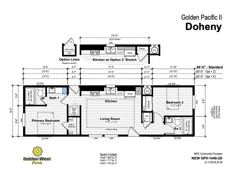 Homes Direct Modular Homes - Model GP14482B - Floorplan