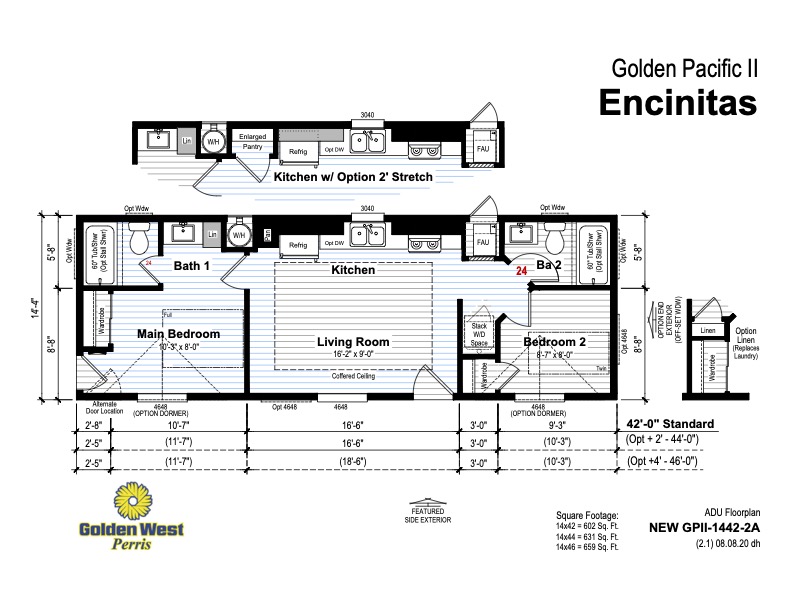 Golden West (California) 2 Bedroom Manufactured Home Encinitas for