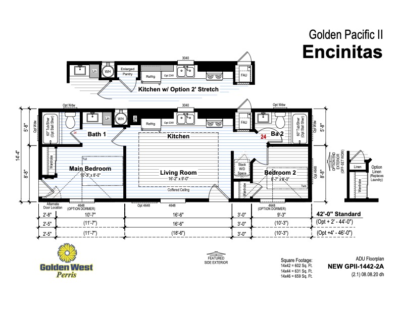 Homes Direct Modular Homes - Model GP14422A - Floorplan