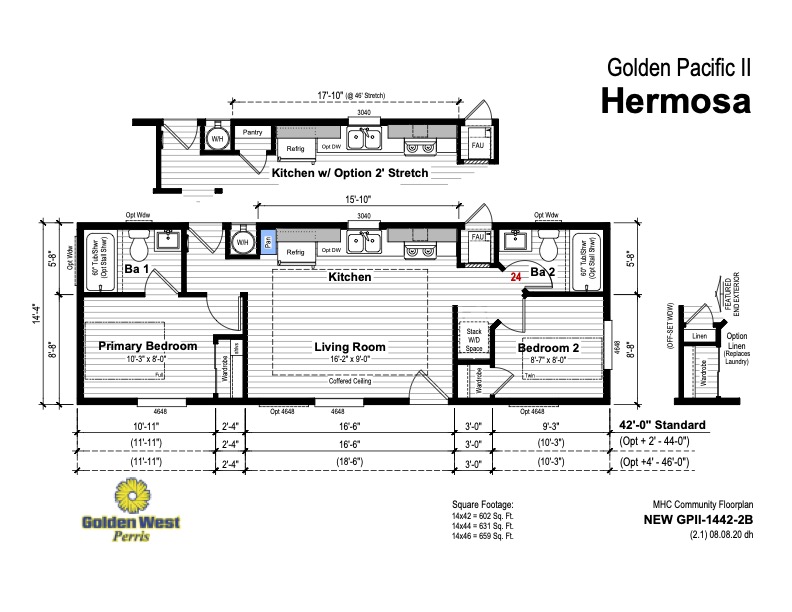 Homes Direct Modular Homes - Model GP14422B - Floorplan