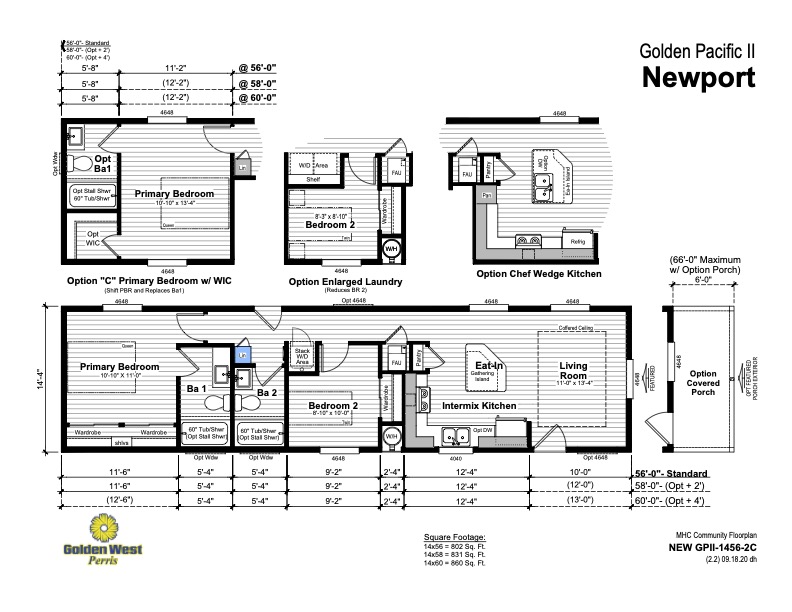 Homes Direct Modular Homes - Model GP14562C - Floorplan