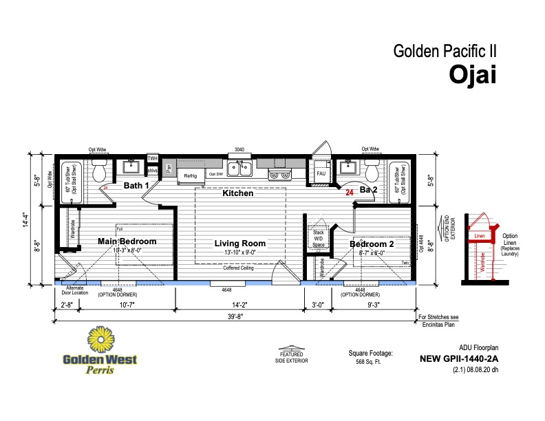 Homes Direct Modular Homes - Model GP14402A - Floorplan