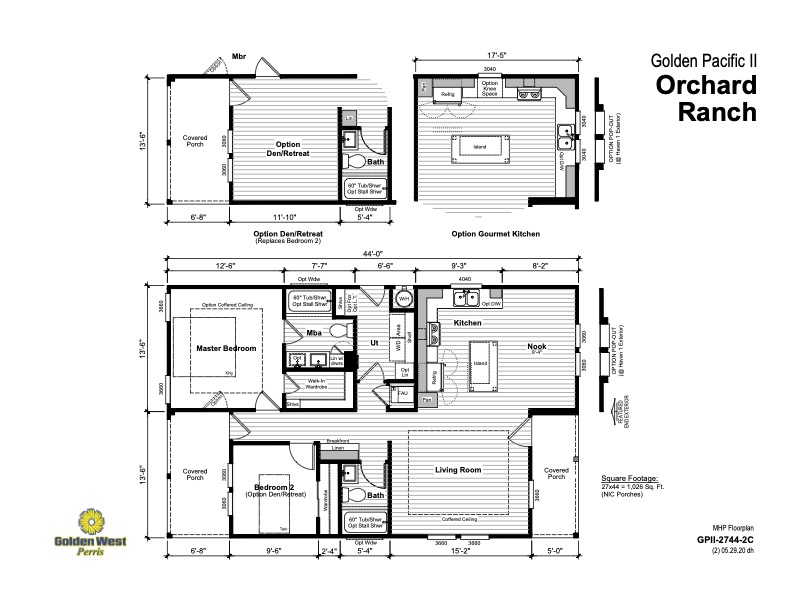 Homes Direct Modular Homes - Model GP27442C - Floorplan
